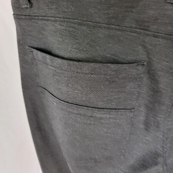 Calvin Klein Dark Gray Herringbone Slim Trouser Classic Dress Pants Size 30 x 30 - Picture 10 of 15